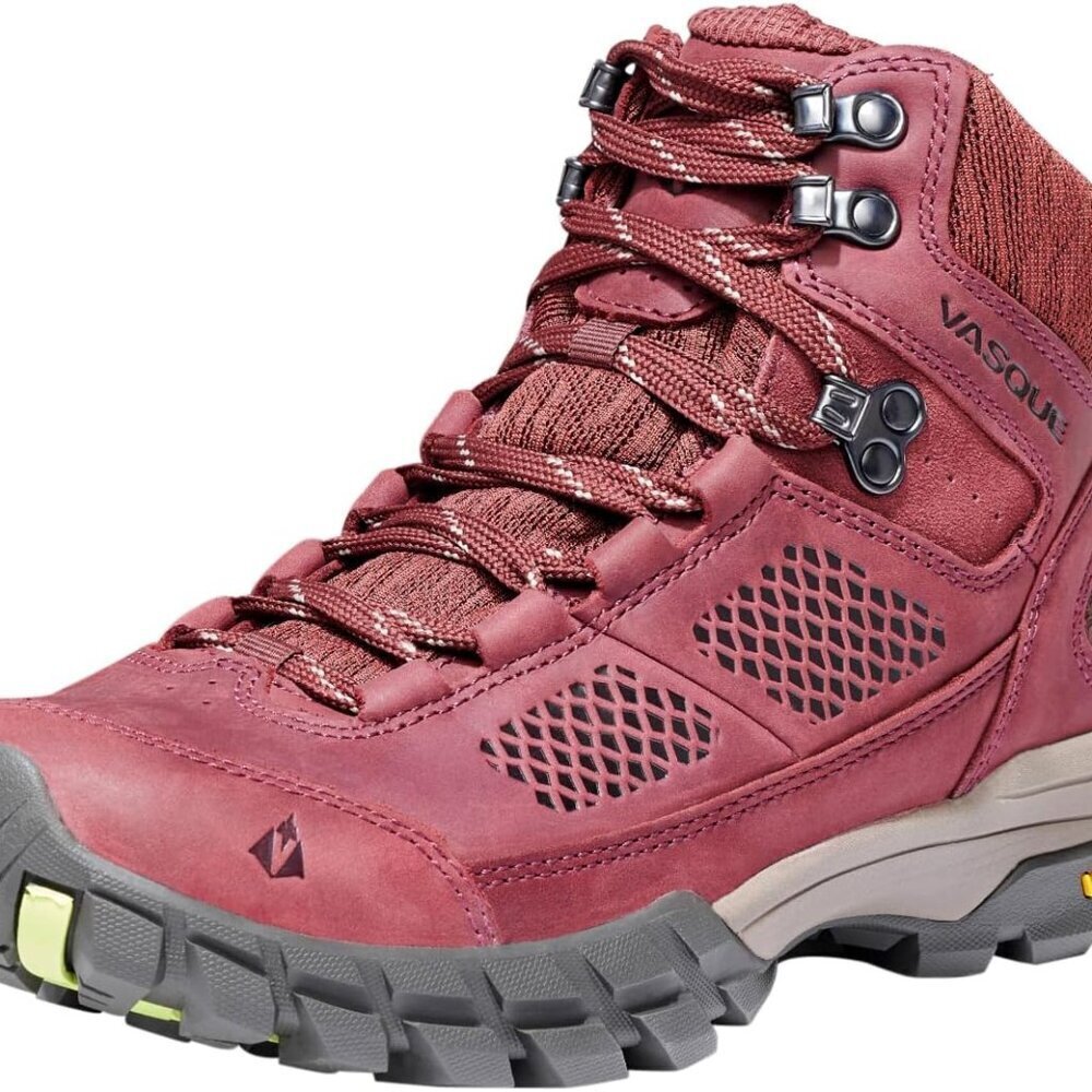 Women's Waterproof Hiking Boot Nubuck Leather Ankle Rubber Sole Traction